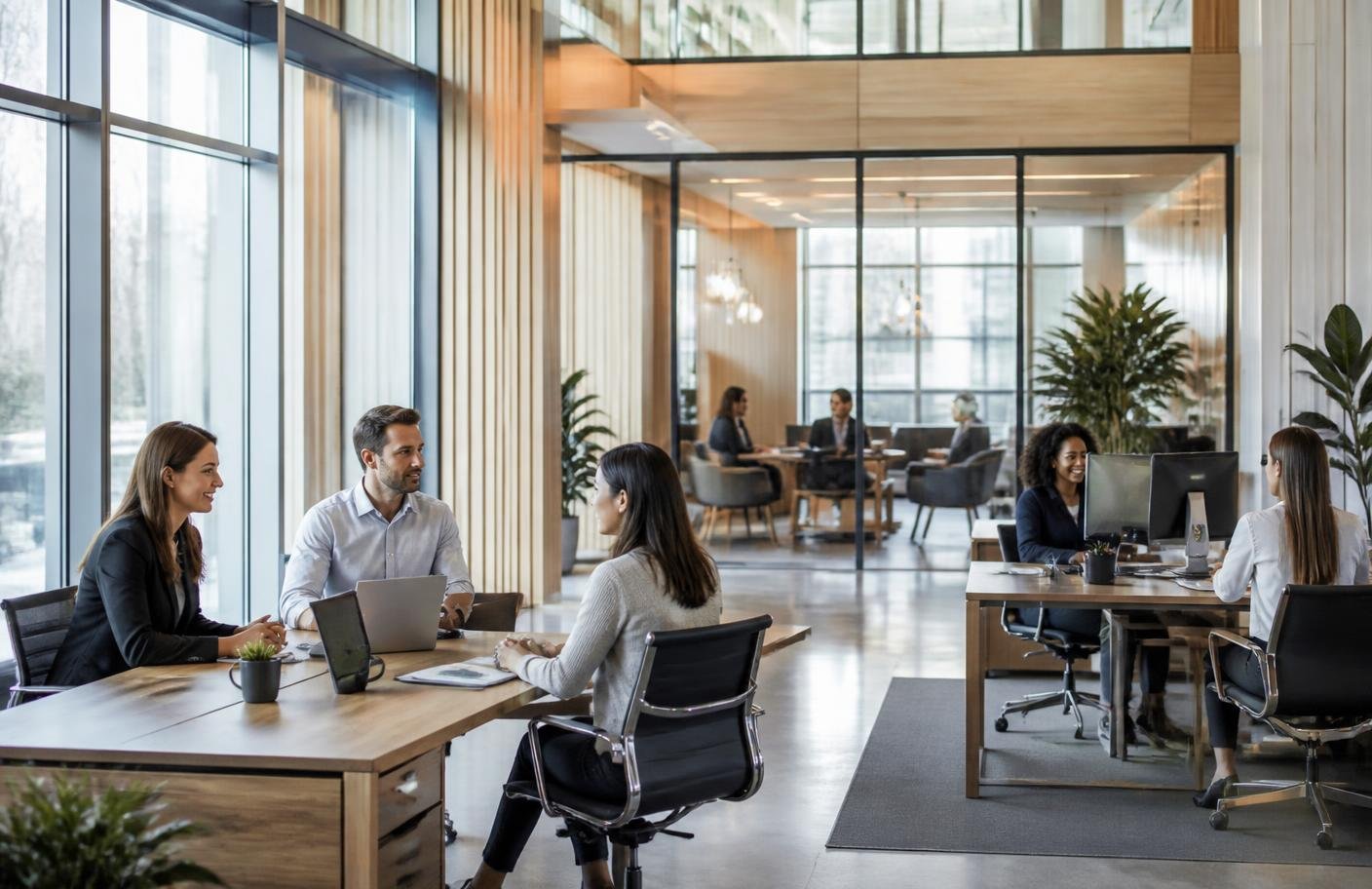 Recruitment team planning a customized hiring strategy