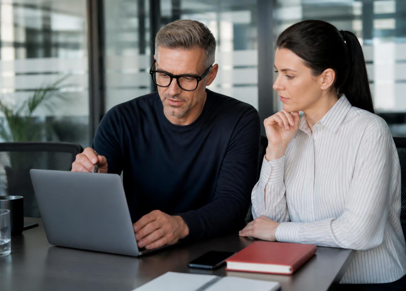 Recruiter reviewing permanent hiring profiles