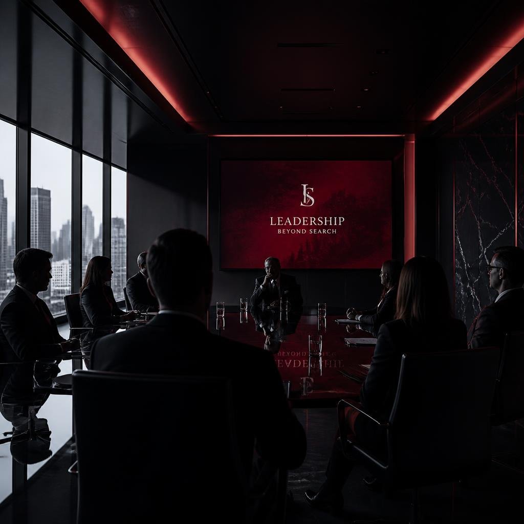 Executive leadership meeting in a boardroom